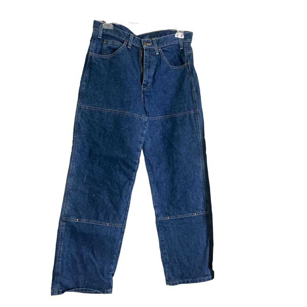Dickies Men's Relaxed Fit Workhorse Jean 32x30 Stone Washed Indigo Blue Jeans